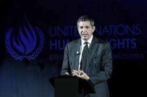 Stavros Lambrinidis ‏Speaking at Europ Devo Days in Brux 20 yrs of EU human rights work 20 yrs of UN Office of High Commr HR